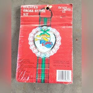 New Berlin Joyful Noel 30839 Count Cross Stitch Ornament Kit Vintage New Sealed